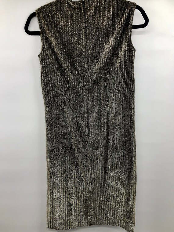 Vintage 1960’s Gold Thread Shimmer Dress - image 5