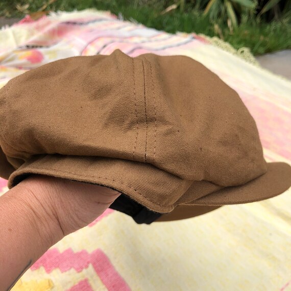Vintage 90’s Does 40’s Tawny Brown Newsboy Cap - image 2