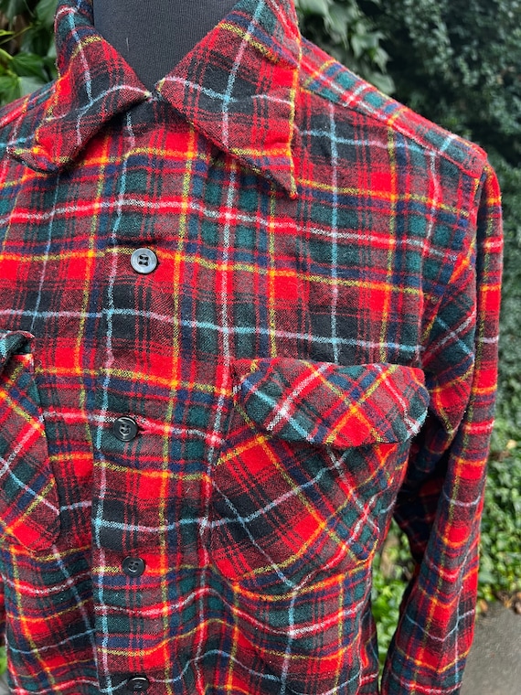 Vintage 1940's / 1950's Soft Pendleton Wool Plaid Shirt - Etsy