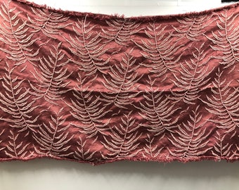 Vintage 1940’s Leaf Pattern Textile /Upholstery Piece
