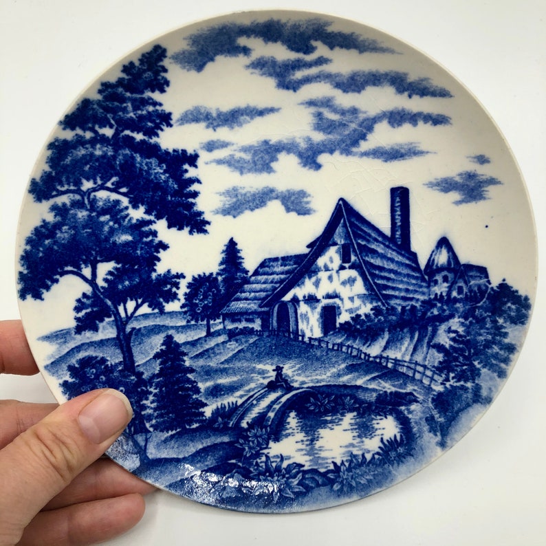 Three Vintage Decorative Plates Etsy