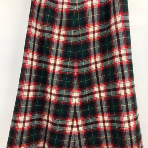 Vintage 1950s Pendleton Wool Plaid Skirt image 9