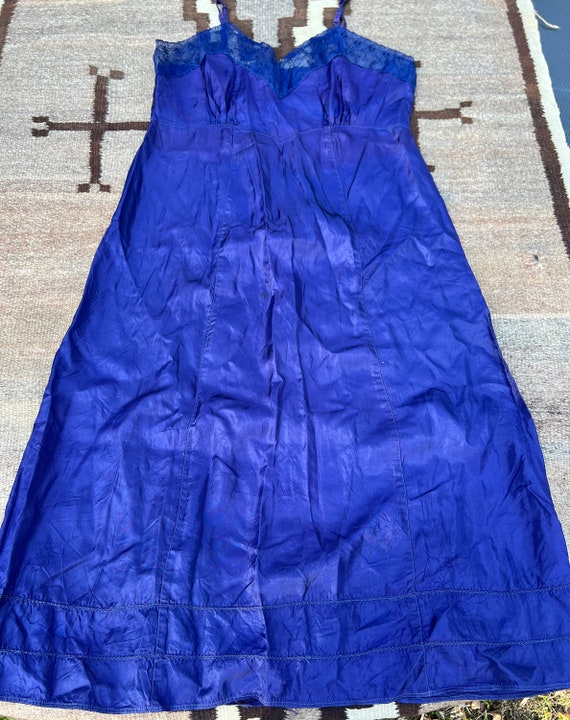 40’s Dark Silver Rayon Slip main image 0