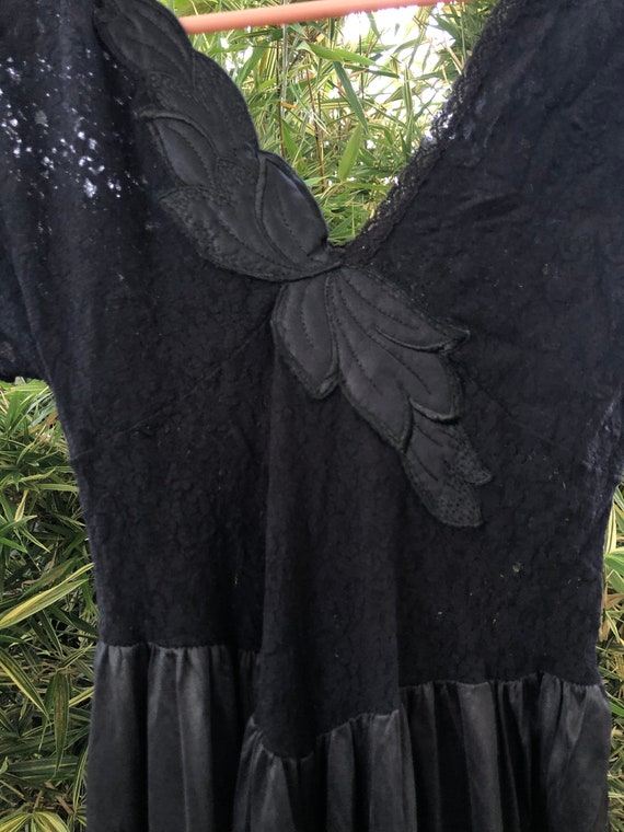 Vintage 1980’s Silk + Lace Slip Dress - image 3