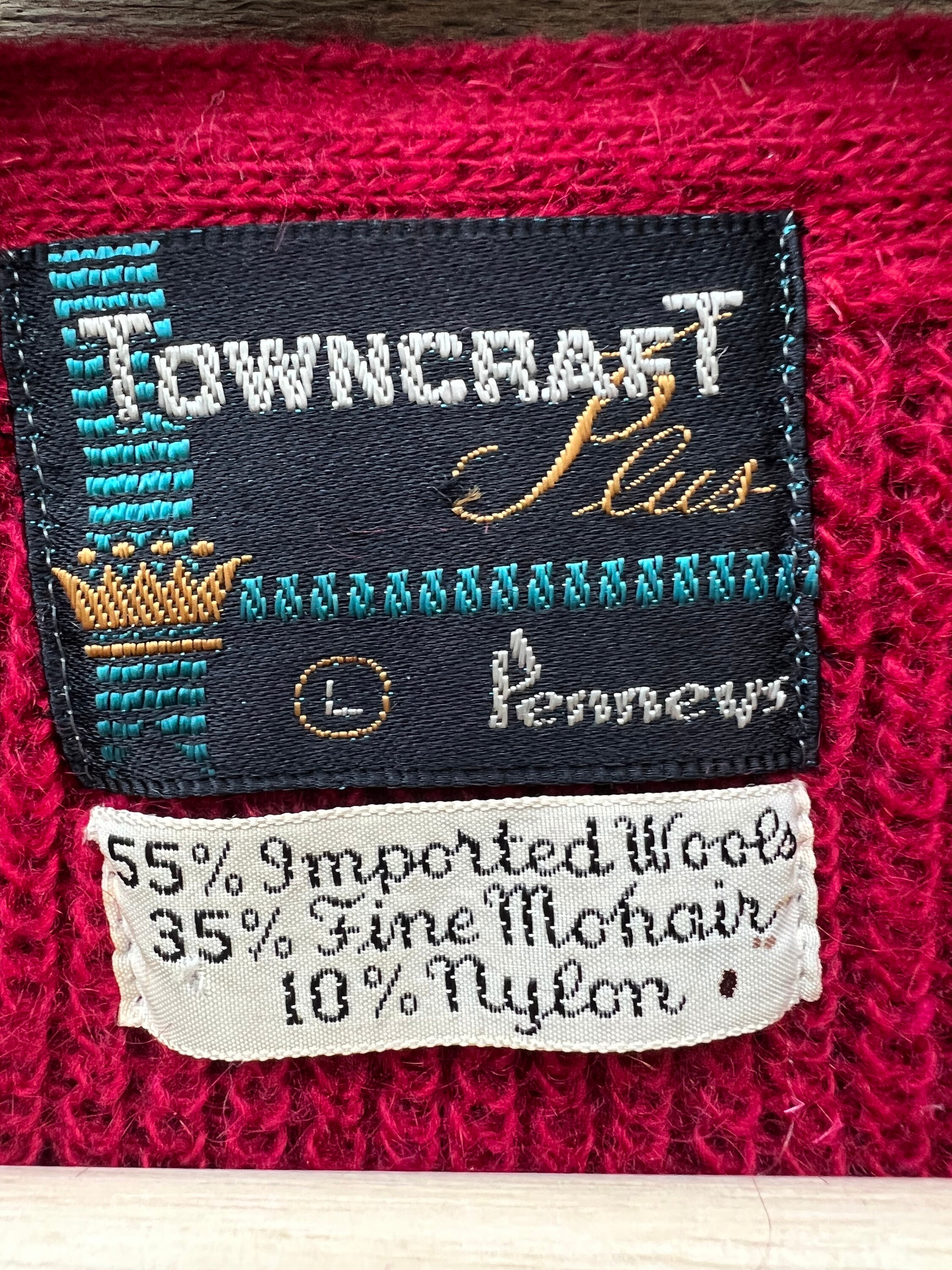 RARE 1950's Penny's Towncraft Red Mohair Cardigan - Etsy RARE 1950's Penny's Towncraft Red Mohair Cardigan - Etsy