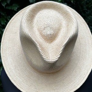 Vintage Straw Rancher Hat / Fedora