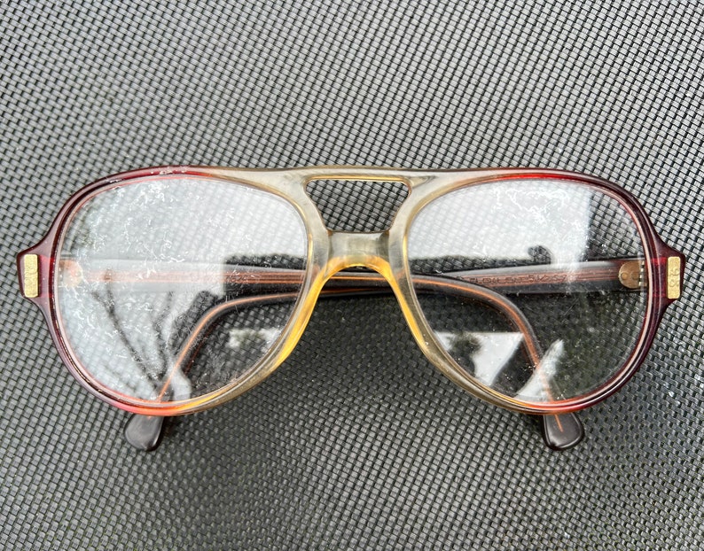 Vintage 1970s American Optical Aviator Glasses / Acrylic Frames image 7