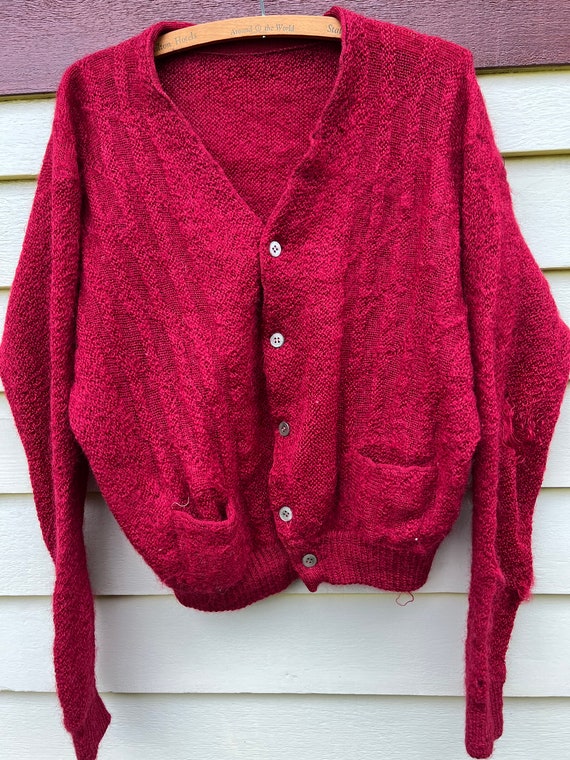 50s〜60s vintage mohair cardigan vintage 50s mohair cardigan – 86 Vintage