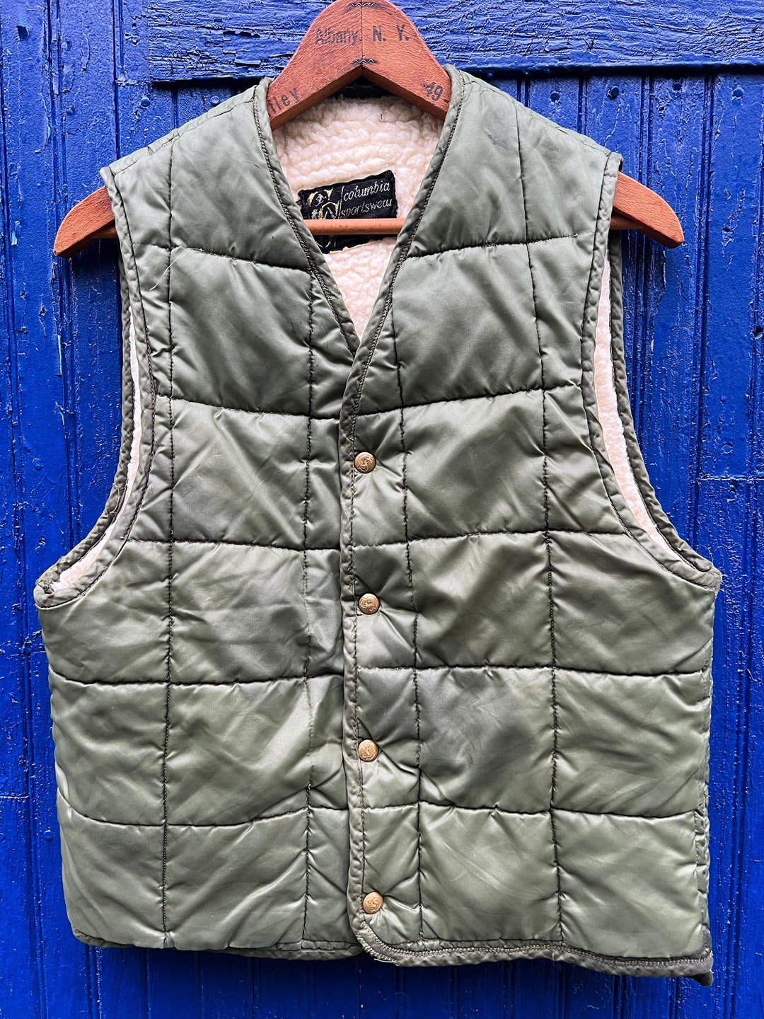 RARE FIND: 1950's Columbia Sportswear Quilted Vest With