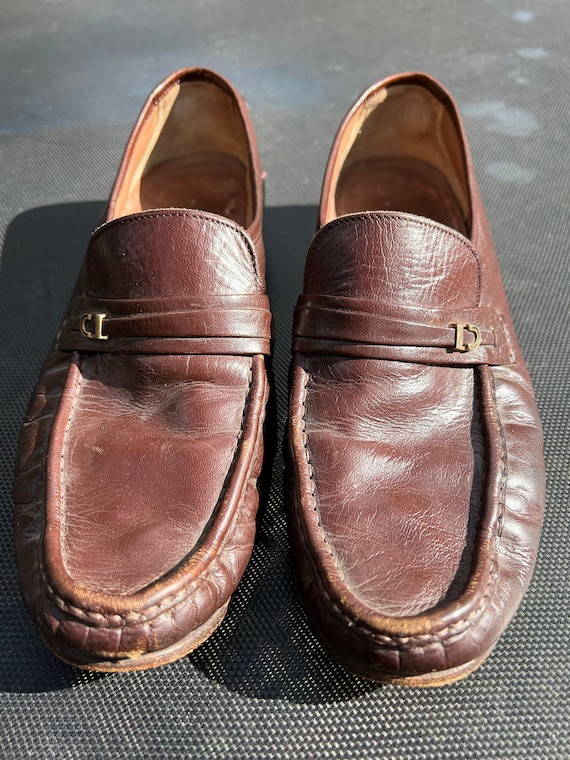 Vintage 1980’s Brown Leather Loafers