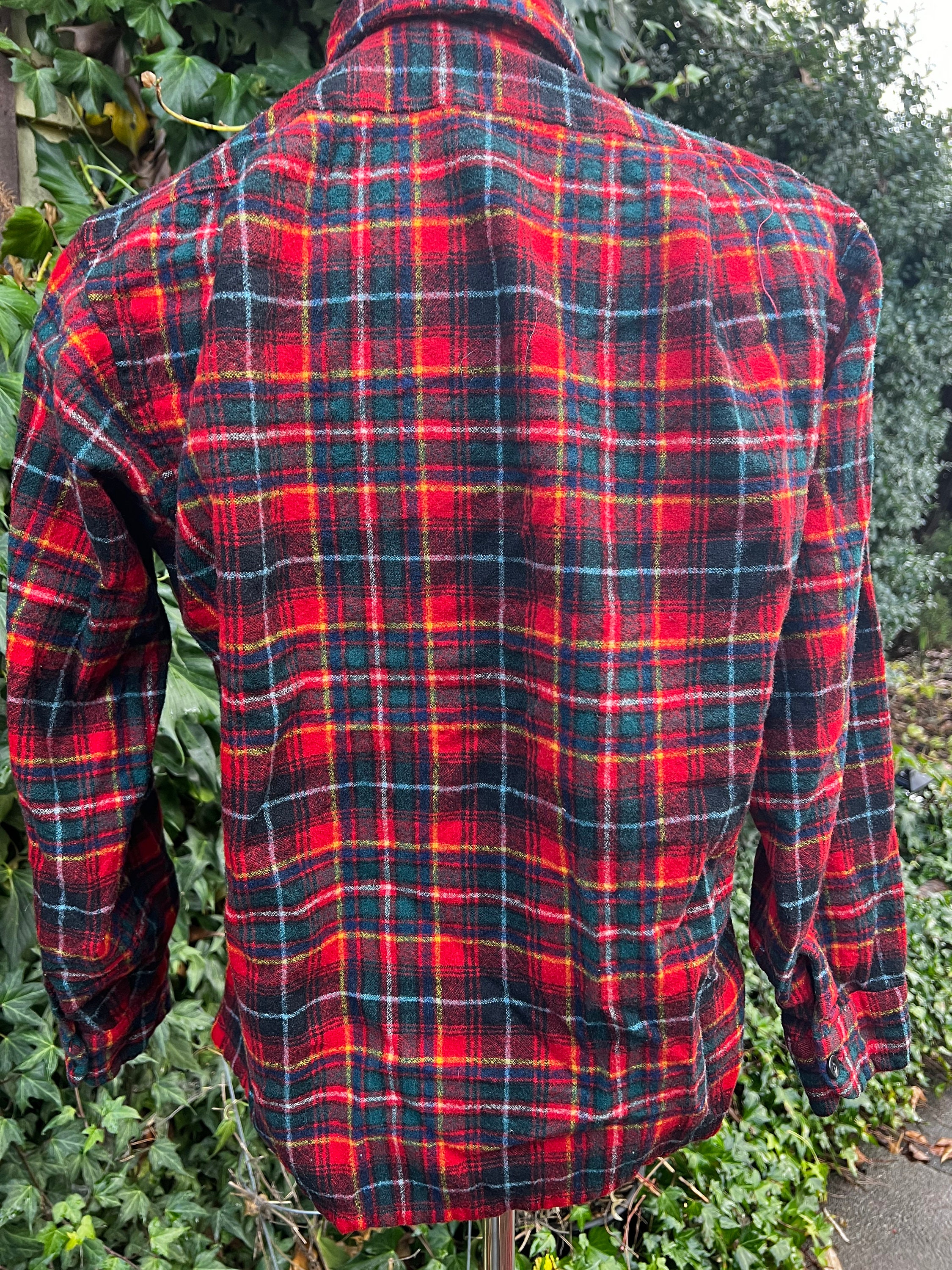 Vintage 1940's / 1950's Soft Pendleton Wool Plaid Shirt - Etsy