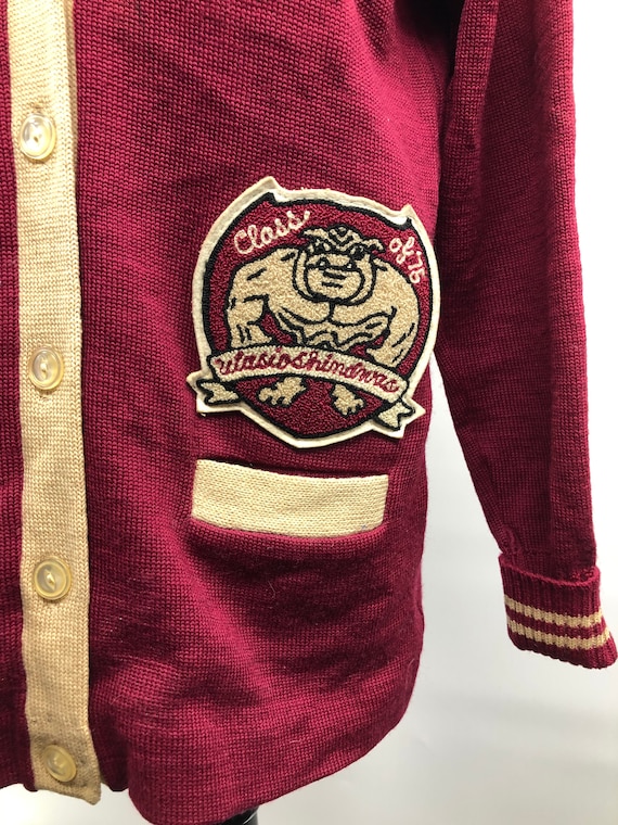 Vintage 1970’s Albion Varsity Cardigan Sweater - image 2