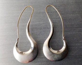 925 Sterling Silver Earrings/Hook/Dangle/jewelry,Long Earrings Silver, Statement Earrings Silver/Boho/Dangle,Fine Earrings Dangle,Unique