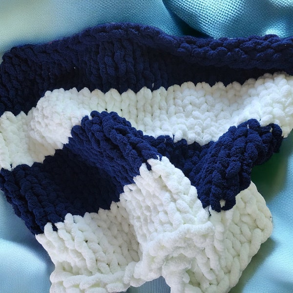 Geelong Cats Chunky Knit Baby Blanket