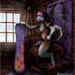 Wall Print: Doggie Got Deck