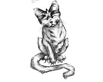 Wanddruck: Happy Birthday Katze