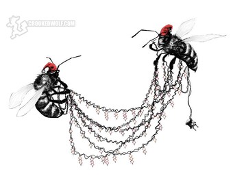 Wanddruck: Xmas 2020 Bienen