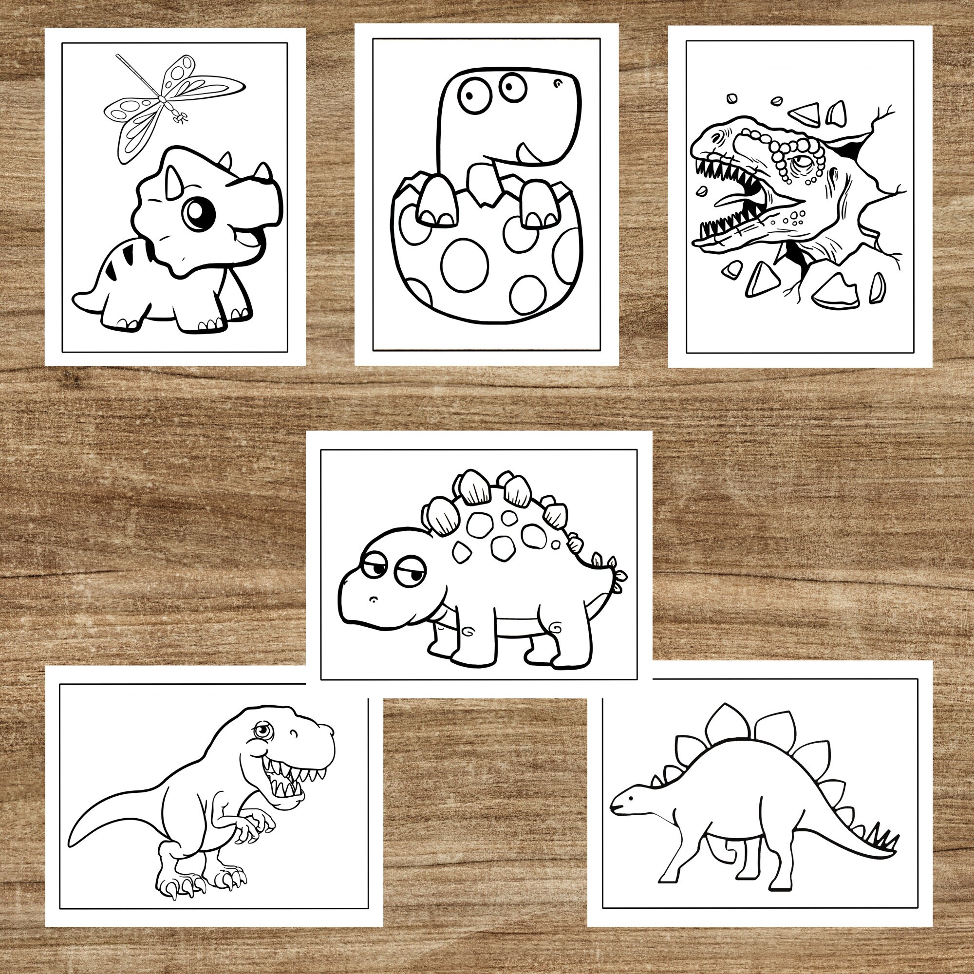 Printable Dinosaur Coloring Pages for Toddlers and Preschool - Etsy Canada