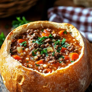Crockpot Hamburger Soup Recipe - Printable Digital Download