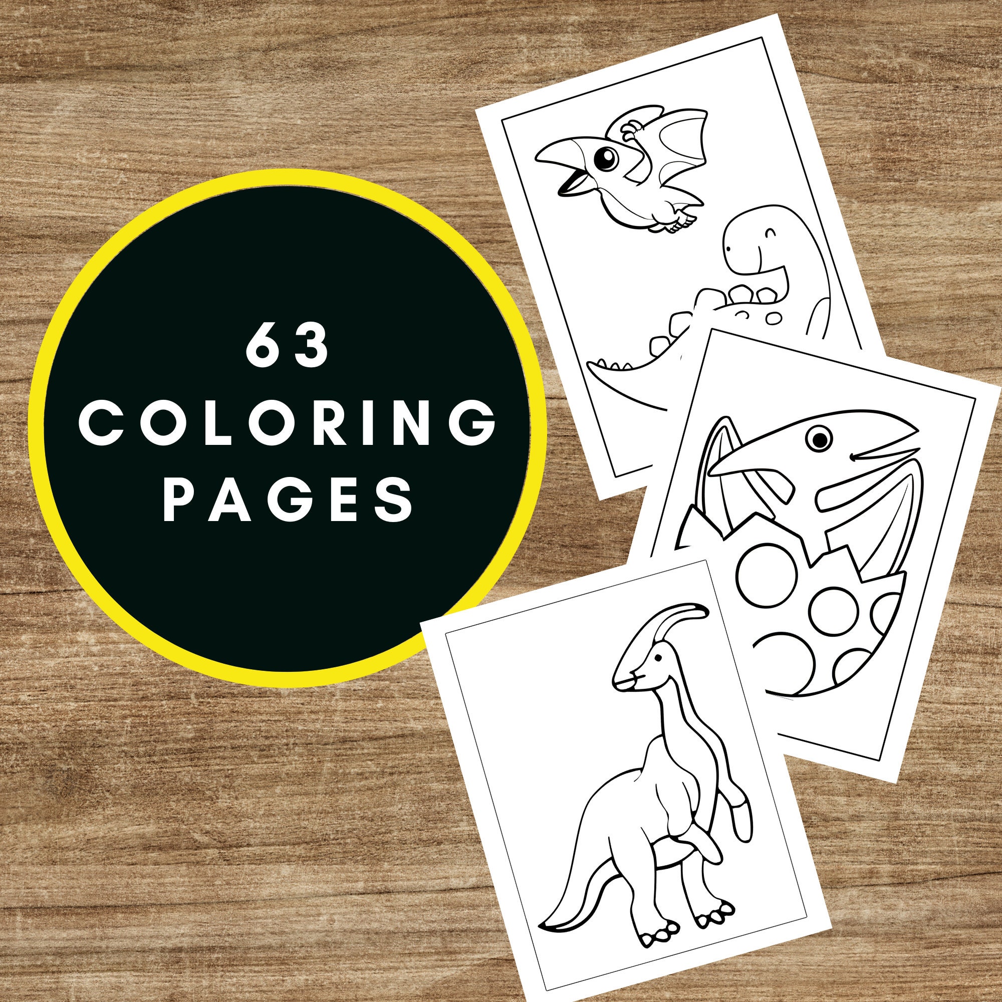 Printable Dinosaur Coloring Pages for Toddlers and Preschool - Etsy Canada