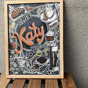 Pizarras decorativas pintadas a mano totalmente personalizadas.