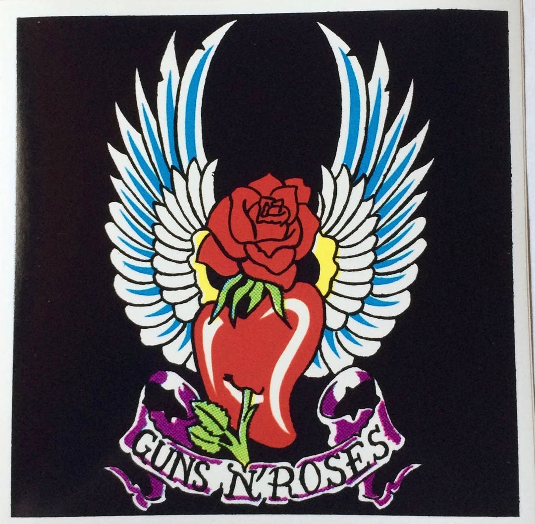 GUNS N' ROSES Rare Collectible 80's Vintage Sticker - Etsy