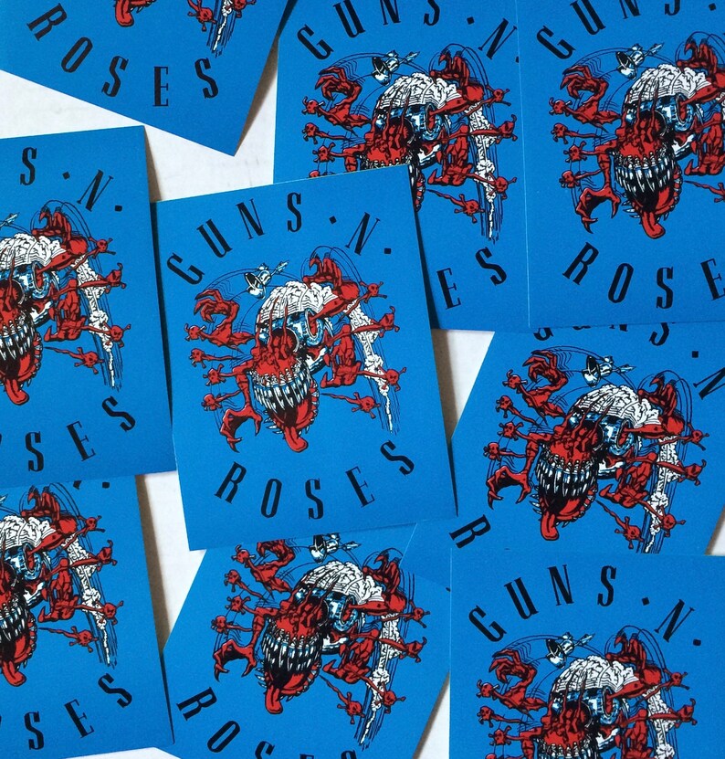 GUNS N' ROSES Rare Collectible 80's Vintage Sticker 5 - Etsy