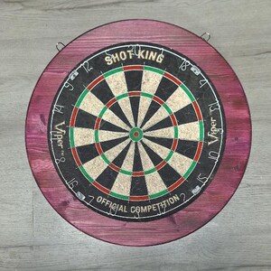 24-inch Round Dark Purple Dartboard Backboard