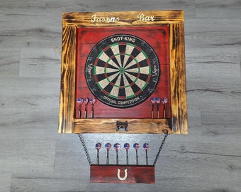 30x30 Rustic Red - Personalized Dartboard Backboard