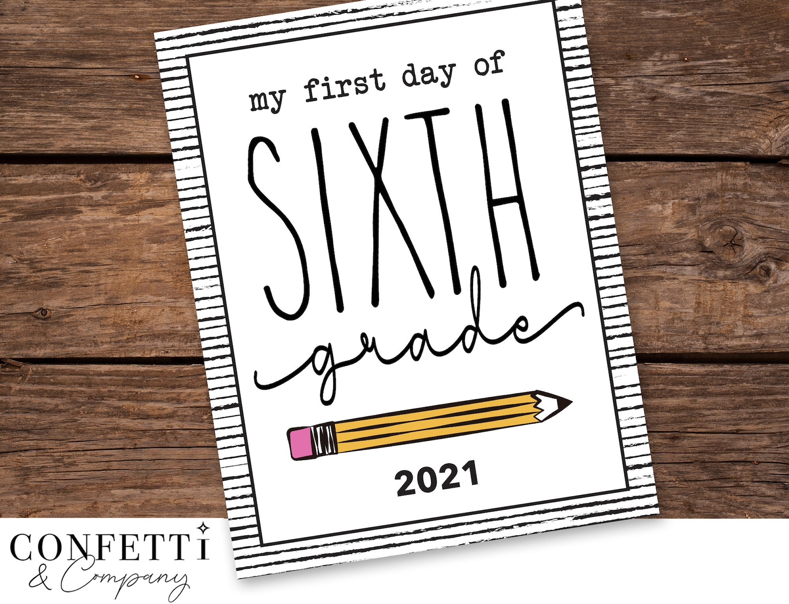 Printable First And Last Day Of SIXTH GRADE Sign Back To Etsy printable-first-and-last-day-of-sixth-grade-sign-back-to-etsy