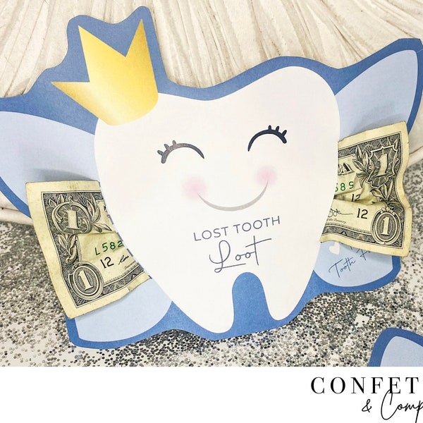 Printable Tooth Fairy Money Holder, Printable Digital File, Instant Download PDF, Tooth Fairy Receipt, Lost Tooth Report, Tooth Fairy Letter
