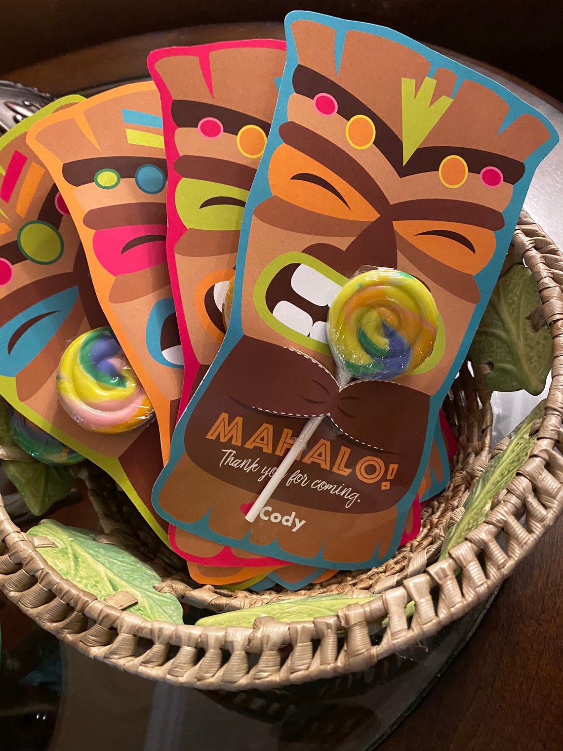 Printable Luau Party Favors Hawaiian Tiki Party Favor  Etsy