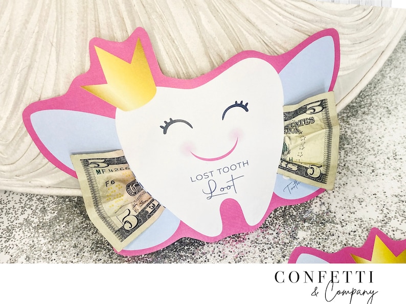 Printable Tooth Fairy Money Holder Printable Digital File - Etsy