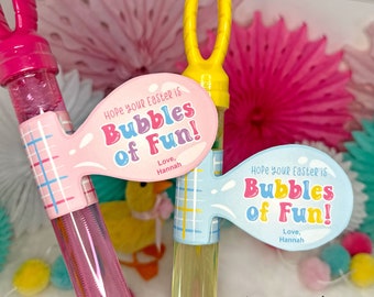 Printable Easter Bubble Wand Tags, Hope your Easter is Bubbles of fun, Toddler Kids Easter Basket Fillers, Classroom Treat, INSTANT DOWNLOAD