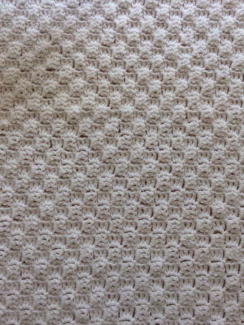 Handmade White Crochet Baby Blanket Most Popular Blanket Etsy