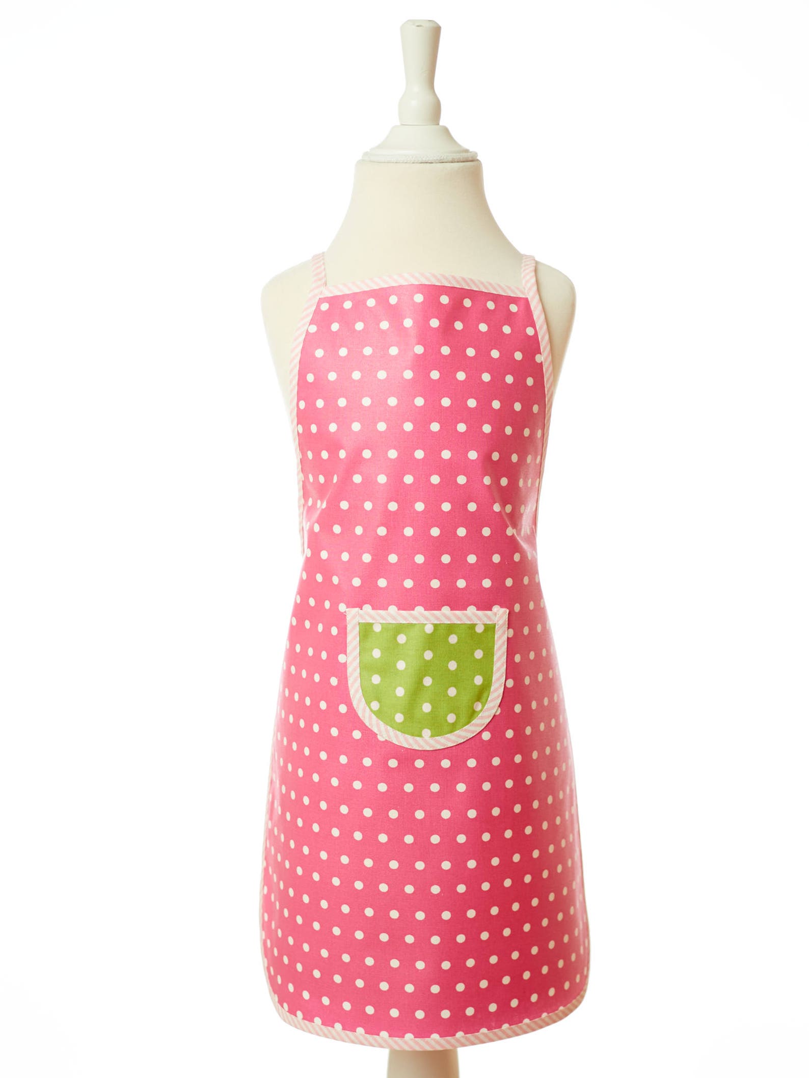 Washable Apron/ Pink Children's Apron/ Coated Cotton/ Etsy