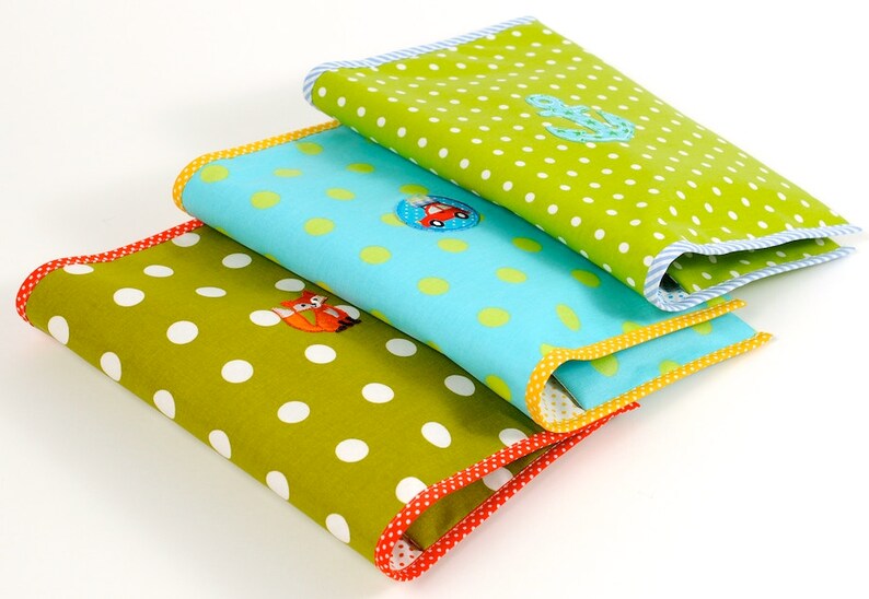 petrol With Baby on the go graphic Pattern of coated Cotton Wrap Bag Diaper Bag