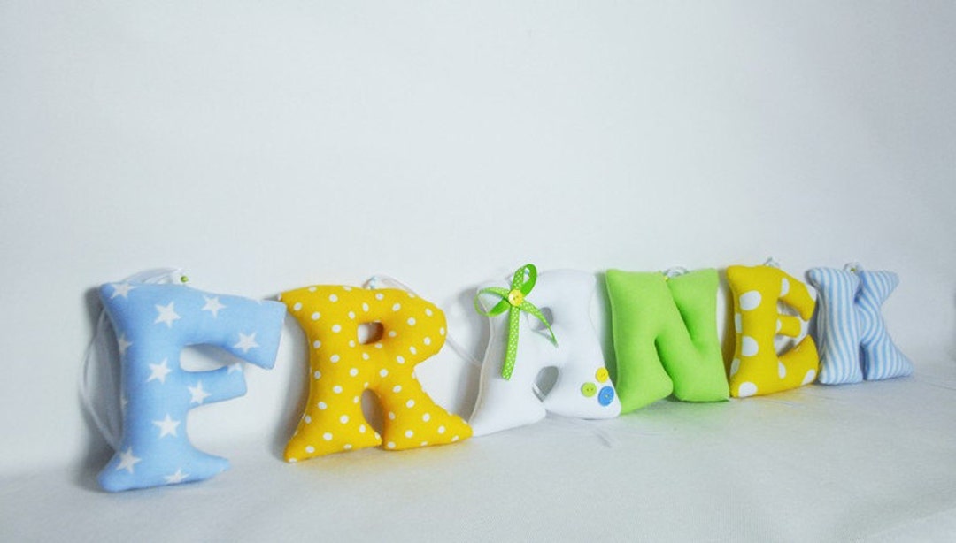 Fabric Letters, Nursery Wall Letters, Fabric Name Banner, Baby Room