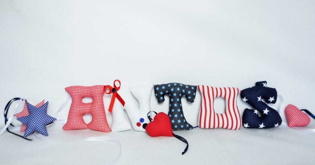 Fabric Letters, Nursery Wall Letters, Fabric Name Banner, Baby Room