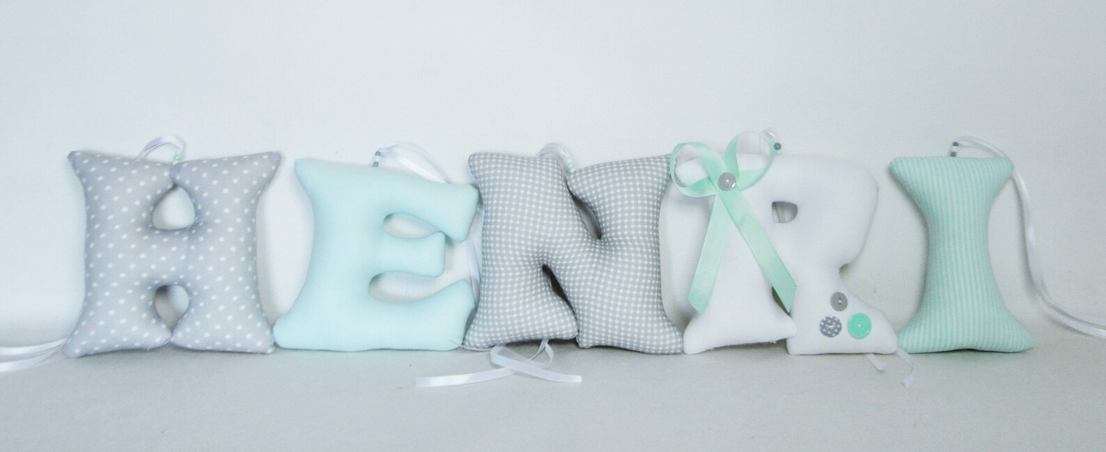 Fabric Letters Nursery Wall Letters Fabric Name Banner Baby Etsy