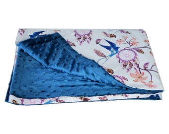 Custom Minky Blanket, Cotton Fabric, Nursery Blanket, 140 Designs
