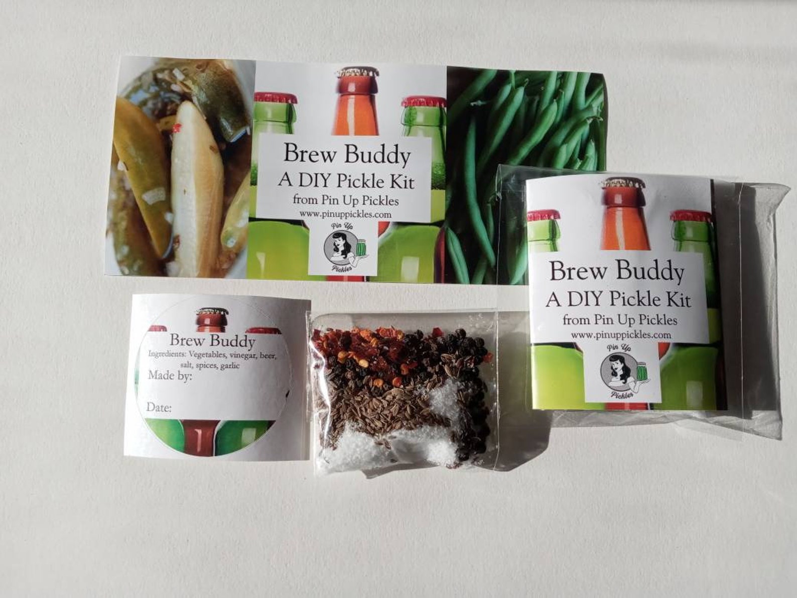 DIY Pickle Kit Packets Without Jars Pin up Pickles Etsy