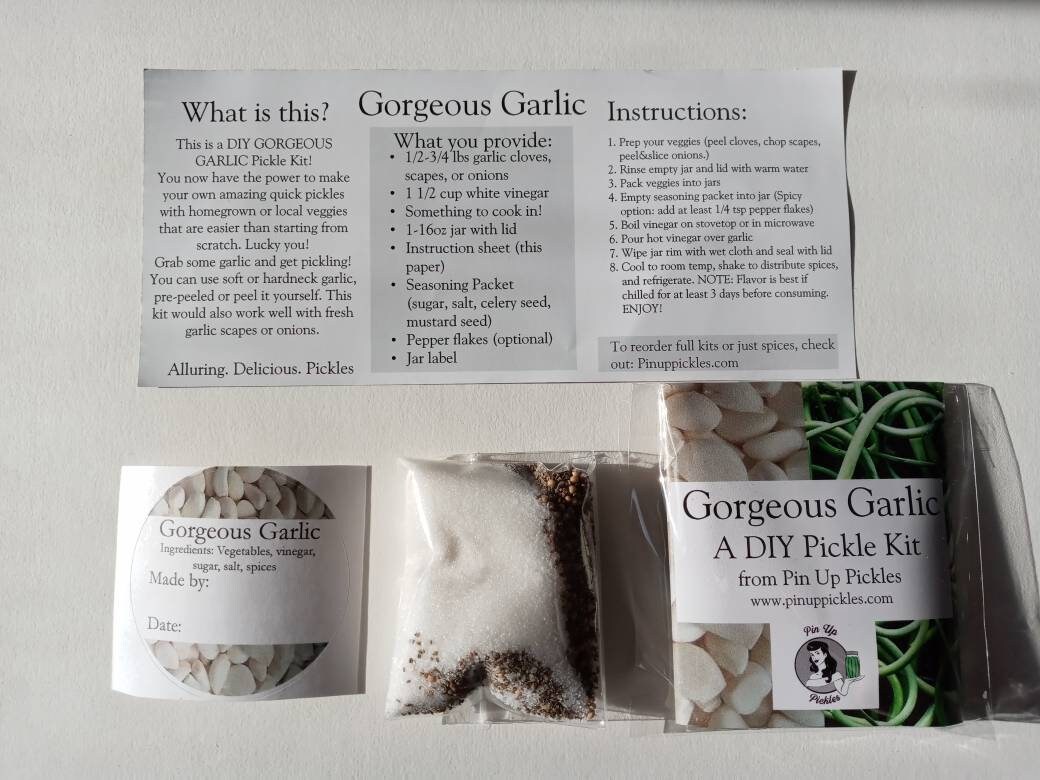 DIY Pickle Kit Packets Without Jars Pin up Pickles Etsy