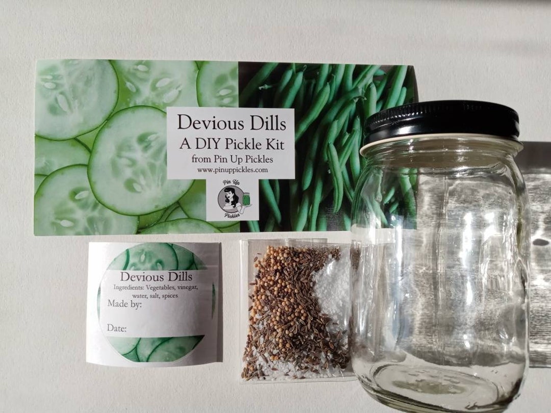 Devious Dills DIY Pickle Kit, Pin up Pickles, Do It Yourself Kit, Gift