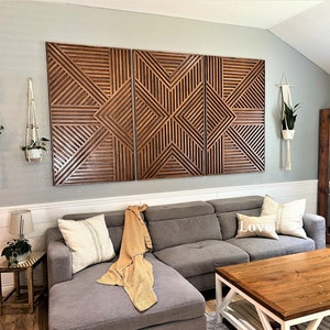 Geometric Wood Art, Wood Wall Art, Rustic Wall Art, Wood Art, Modern Wood Art, Wood Slat Art, handmade.