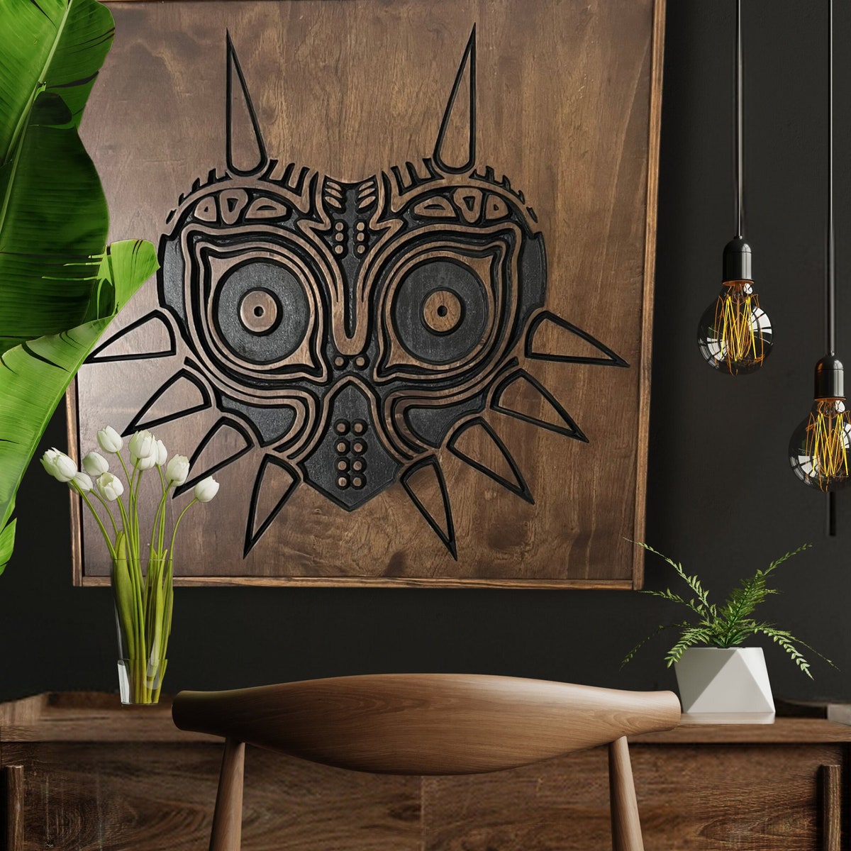Wood Wall Art, Legend of Zelda Majora's Mask, Zelda, Link Mask, Gamer Decor, 3D Wood Art, 3D Art, Majoras Mask, Mancave Decor, Nintendo Art. - Etsy