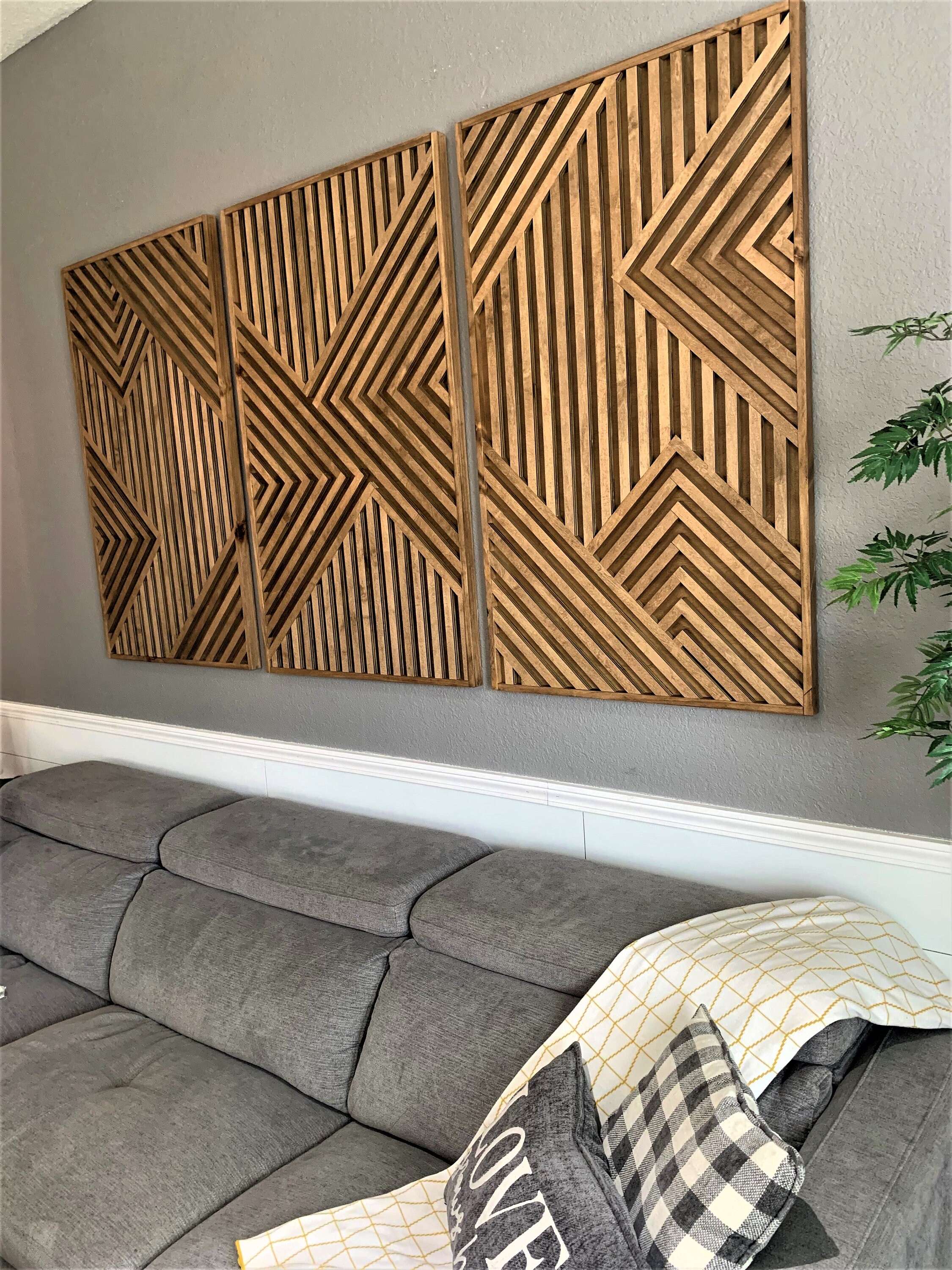 Geometric Wood Art, Geometric Wall Art, Handmade Art, Wood Slat Art, Modern  Wood Art, 3d Wall Art, Reclaimed Wood Art, Rustic Wall Art. 
