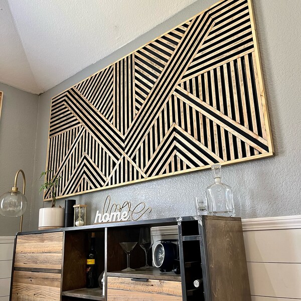 Wood Slat Wall Etsy