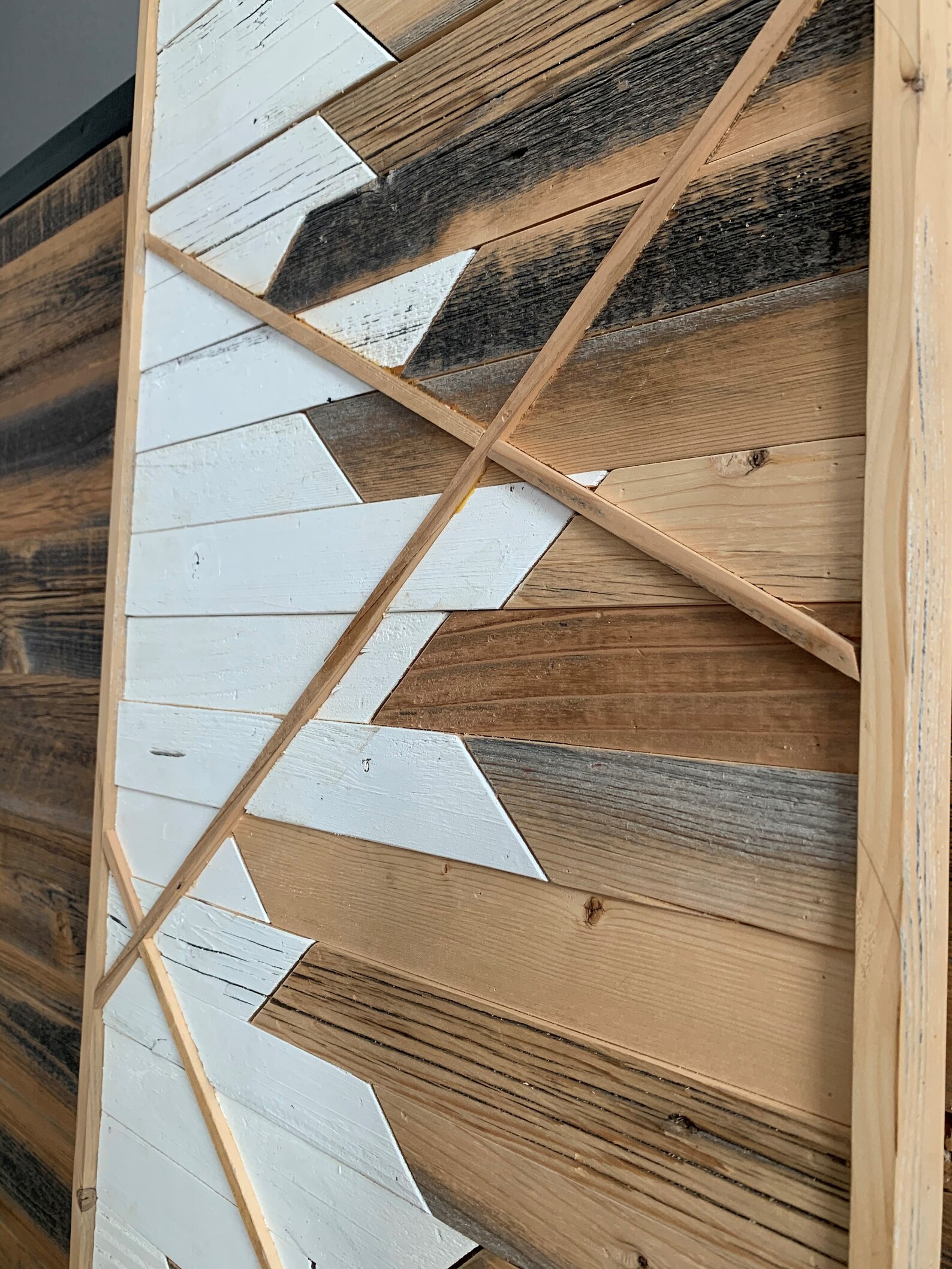 Wood Wall Art Reclaimed wood wall art Frame Large wood Wall Etsy