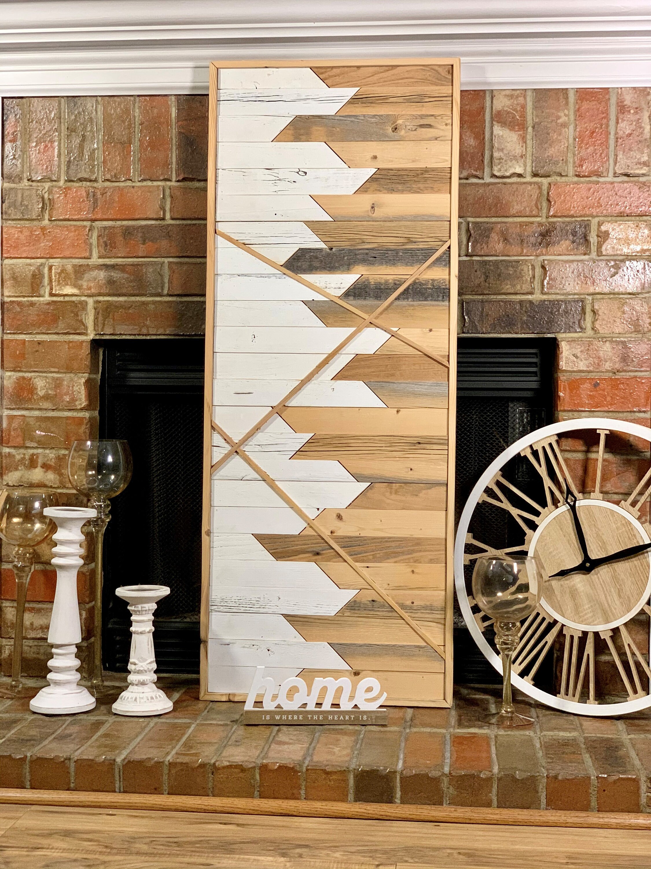 Wood Wall Art Reclaimed Wood Wall Art Frame Large Wood Wall Etsy